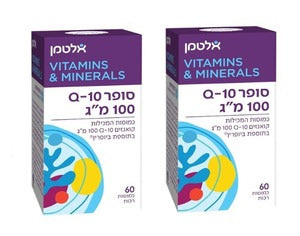 אלטמן (Q10) סופר קיו 10 ריכוז 100 מ"ג- 120 כמוסות